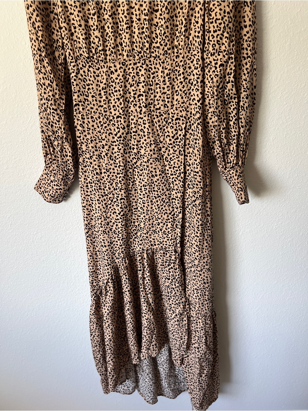 AFRM GILDA BACK CUTOUT DRESS IN Leopard - Picture 7 of 8
